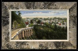 AK St. Gallen, Viadukt der Gottfried-Keller-Strasse mit Orts