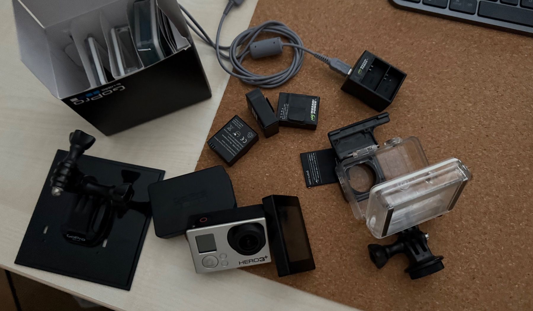 GoPro Hero 3 Set – viel Zubehör, Display &amp; Unterwassergehäus (Gebraucht ...