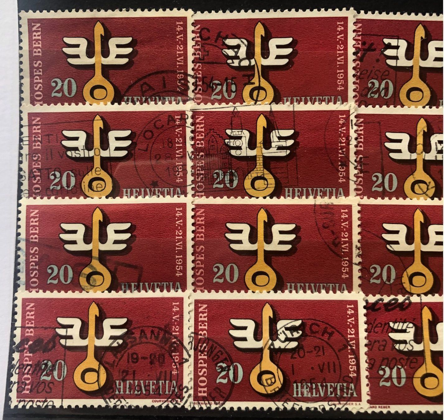 Tutti i francobolli: Nr.317 mit Stempel Einsteckkarte Voll – Usato da Aarau venduto da Billa007 1