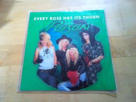 POISON Every Rose Has Its Thorn SHAPE PICTURE DISC - UK 1988