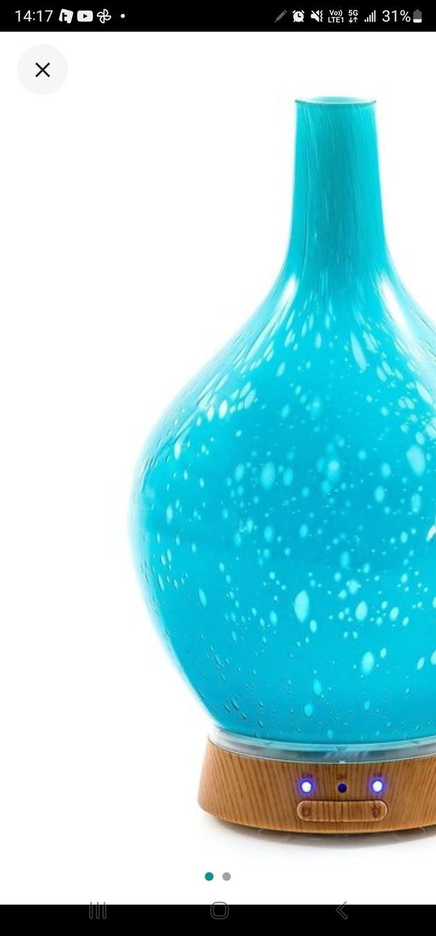 Duftöldiffusoren: Aroma Diffuser 81048 Glas blau, ätherische Öle Diffuserlampe – Gebraucht aus Zollikerberg von Nice_Name 2