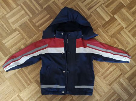 Tchibo Regenjacke gefüttert Gr 86/92 Kinder Blau/Rot