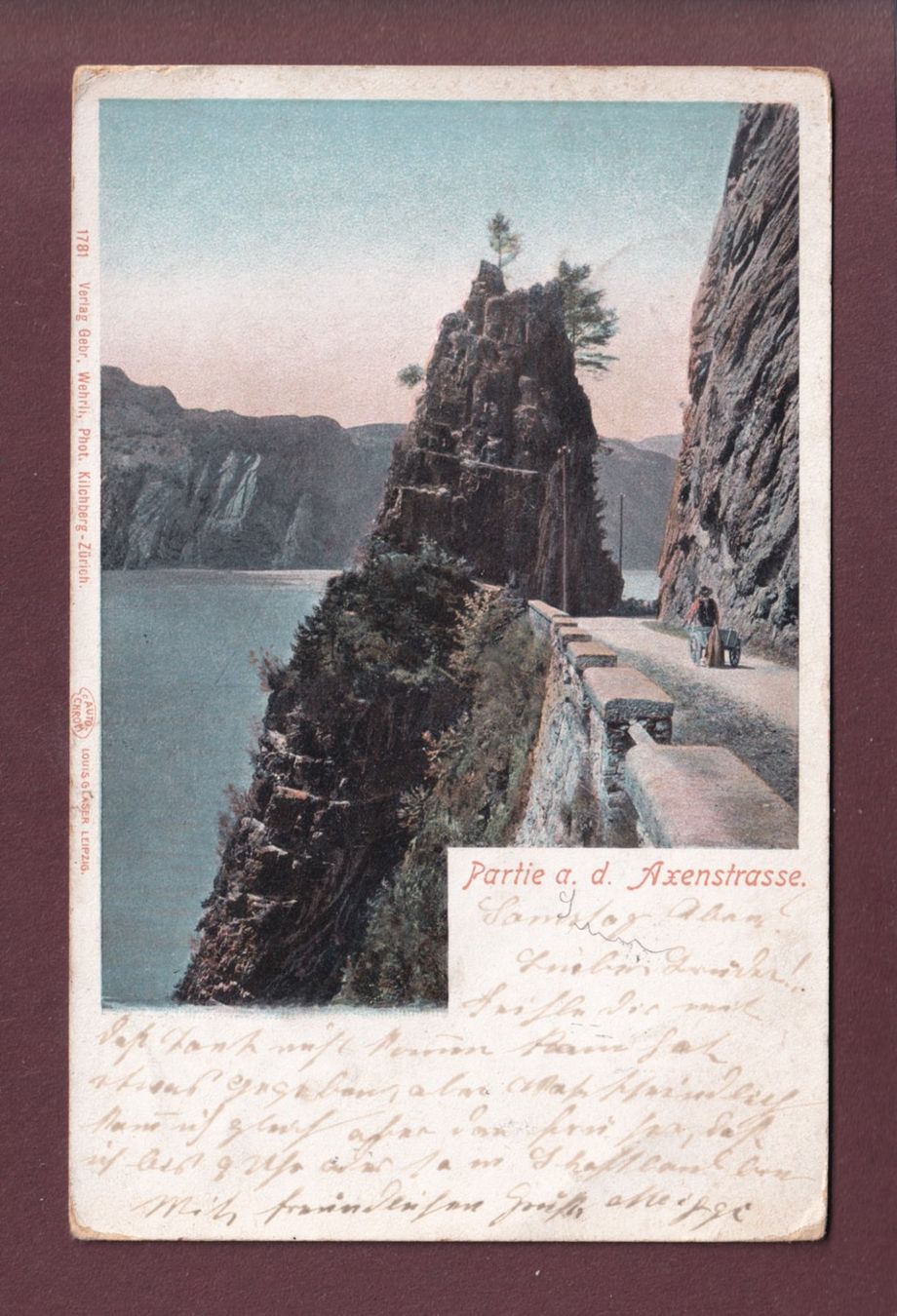 Cartoline postali: Partie an der AXENSTRASSE - 1902 – Usato da Pully venduto da nicecards
