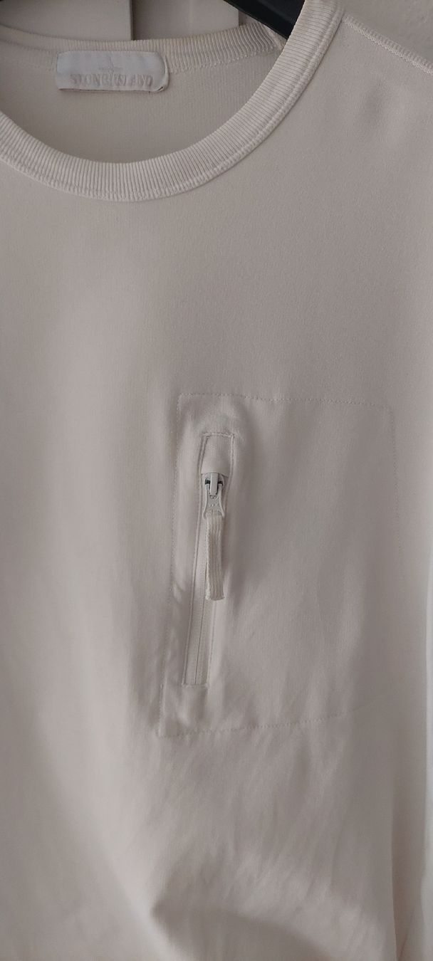 Stone Island Maglioni & Felpe: STONE ISLAND PULLOVER GRANDEUR S MIT CERTILOGO BADGE GHOST – Usato da Orpund venduto da Biennerome 5