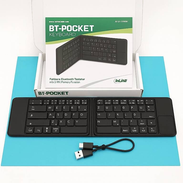 Tastiere: InLine BTPocket Keyboard  Top Zustand – Nuovo (secondo la descrizione) da Lausen venduto da VertagungsProfi 1