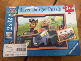 Puzzle Pat' Patrouille Ravensburger 2x12 pièces, 3+