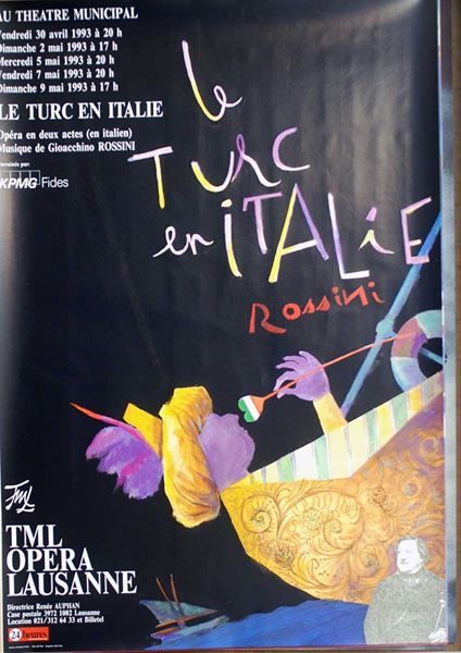 Poster & Bilder: Le Turc en Italie, Rossini – Neu (gemäss Beschreibung) aus Bern von Vintage-Art-Poster
