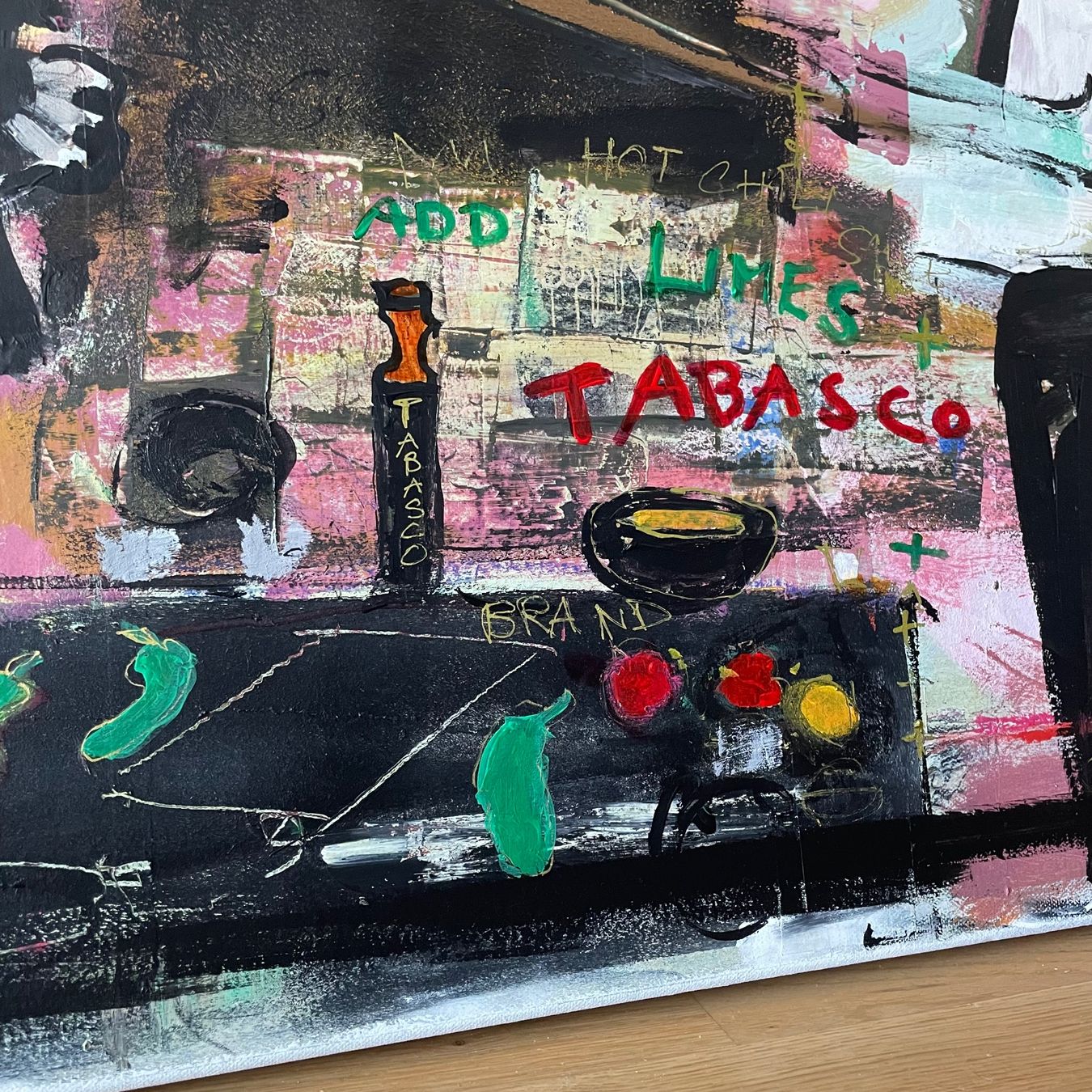 Dipinti: Neo Expressionism Kunst Modern Urban Chef Küche Kitchen Bild – Nuovo (secondo la descrizione) da St. Niklausen LU venduto da Stefan_Bammert_Art 2