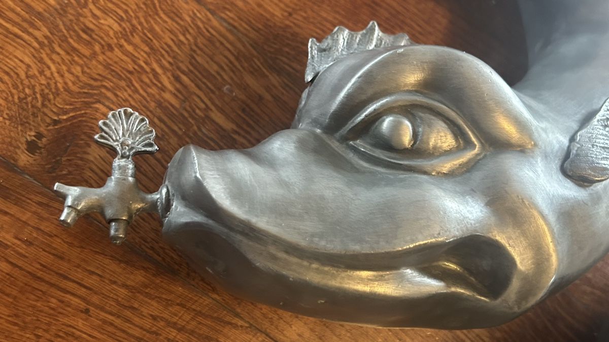 Sculture & Statue: Lavabo Delfin Muschel Zinn – Usato da Riedholz venduto da Frettchen63 4