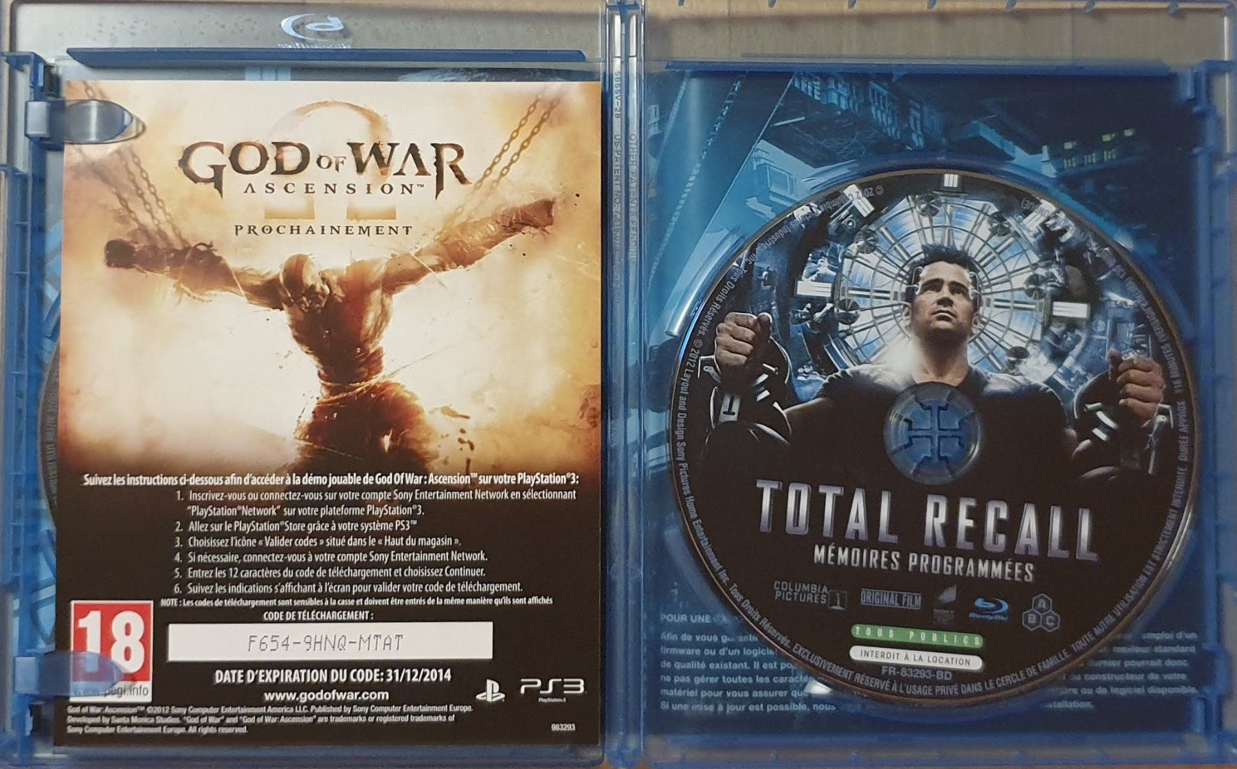 Tutti i DVDs: Total Recall : Mémoires programmées (2012) – Usato da La Tour-de-Peilz venduto da Resize 2