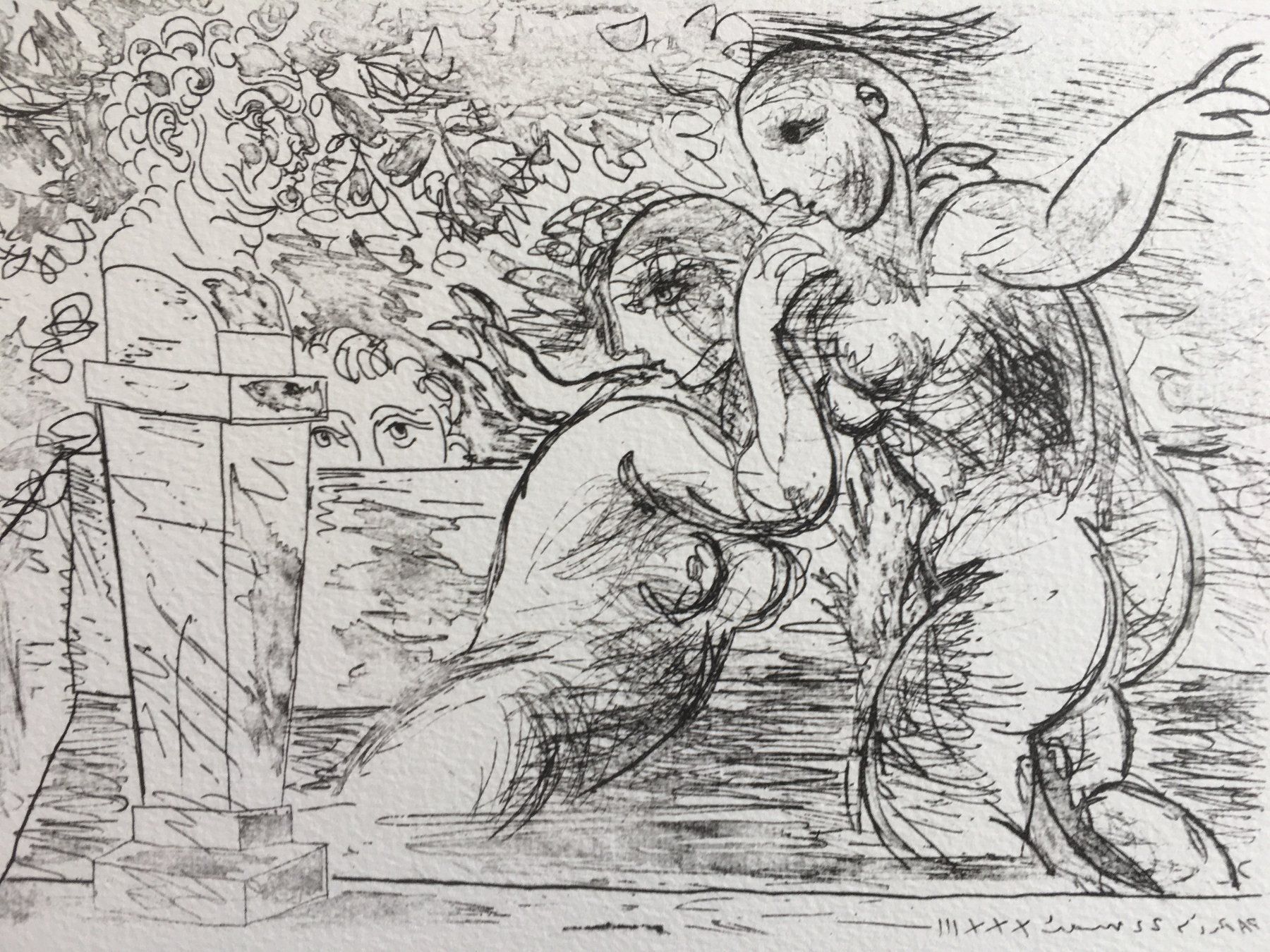 Arts picturaux & lithographies: Pablo Picasso  "Suite Vollard" "Sculpteur, modèle couché..." – D'occasion à Nennigkofen par Sommersonnen 2