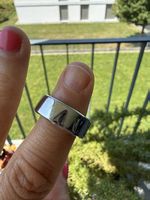 Oura Ring 4 _Size 8 Silver  Smart Ring