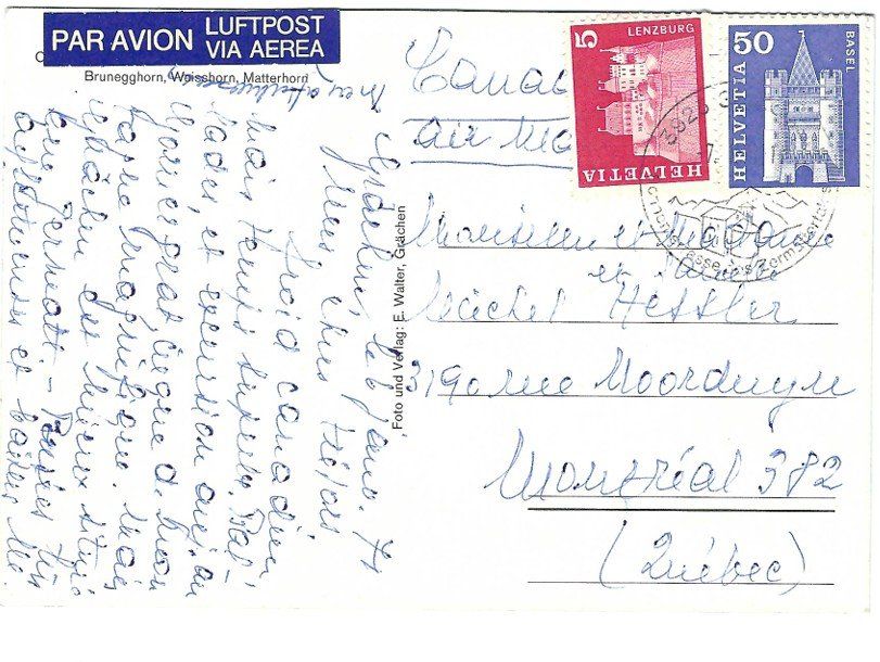 Cartoline postali: AK Grächen VS – Usato da Rheinfelden venduto da wil_m7gh 1
