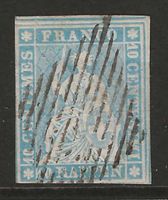 1855 : Strubel Nr. 23Ca, milchblau, KP 300.--