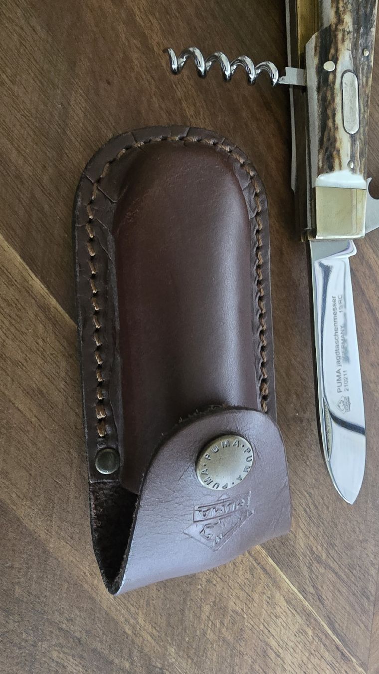 Puma Coltelli tascabile: Puma Jagdtaschenmesser mit Koppeltasche – Usato da Zürich venduto da rolf290 3