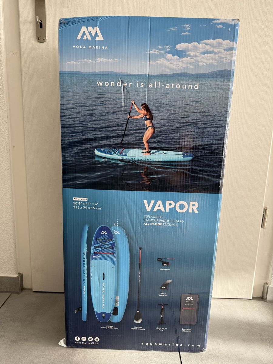 Aqua Marina Tavole da surf e di nuoto: Sup Aqua Marina Vapor  – Nuovo e nell'imballaggio originale da Kölliken venduto da Iridiumblck 1