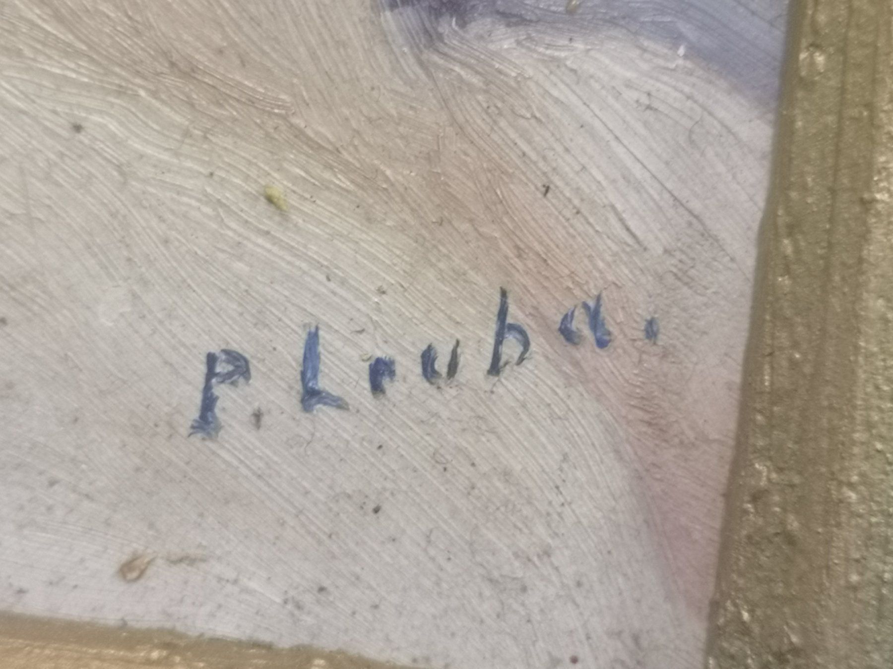 Gemälde: HUILE SUR PANNEAU SIGNÉE LEUBA – Gebraucht aus Genève von Qanil77 4