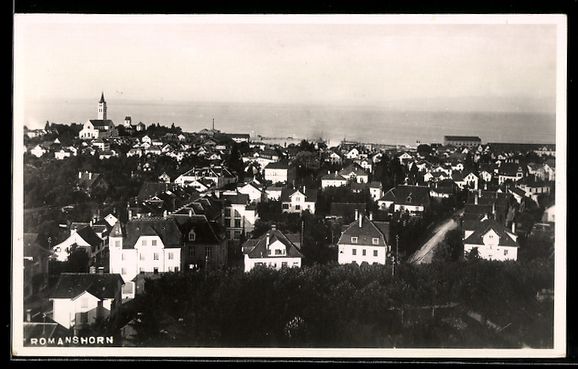Cartoline postali: Romanshorn, Ortsansicht mit Kirche und S – Usato da Berlin venduto da bartko-reher