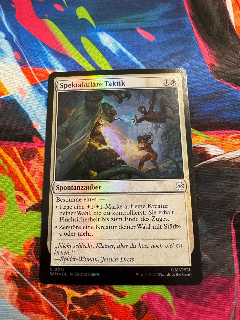 Magic The Gathering Sammelbilder & Trading cards: Spektakuläre Taktik - Foil - Marvel's Spider-Man - Magic – Neu (gemäss Beschreibung) aus Bülach von Pfrenzel