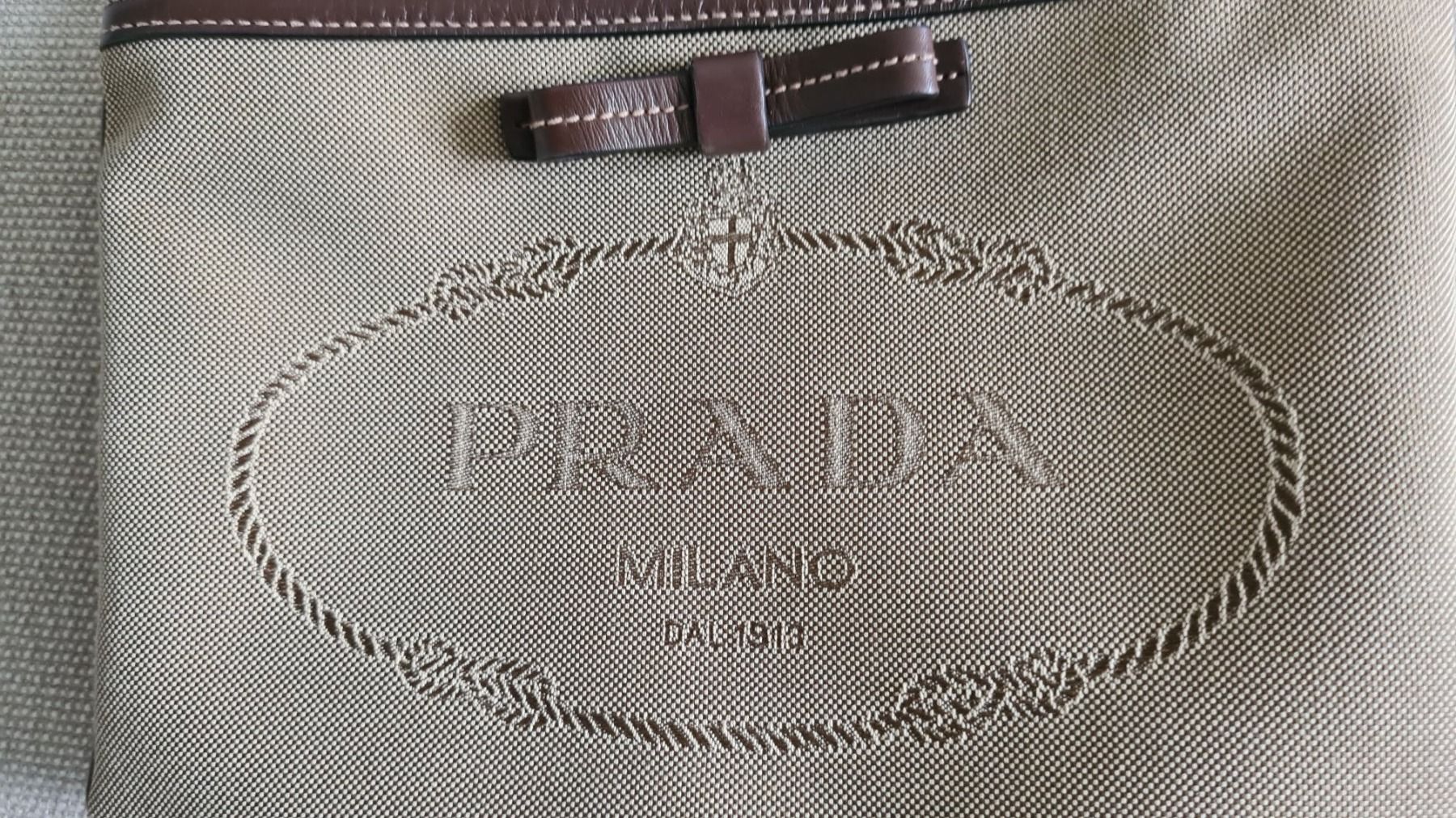 Prada Borse da donna: Prada  klein tasche braun canavas – Usato da Minusio venduto da Ninfa54 3