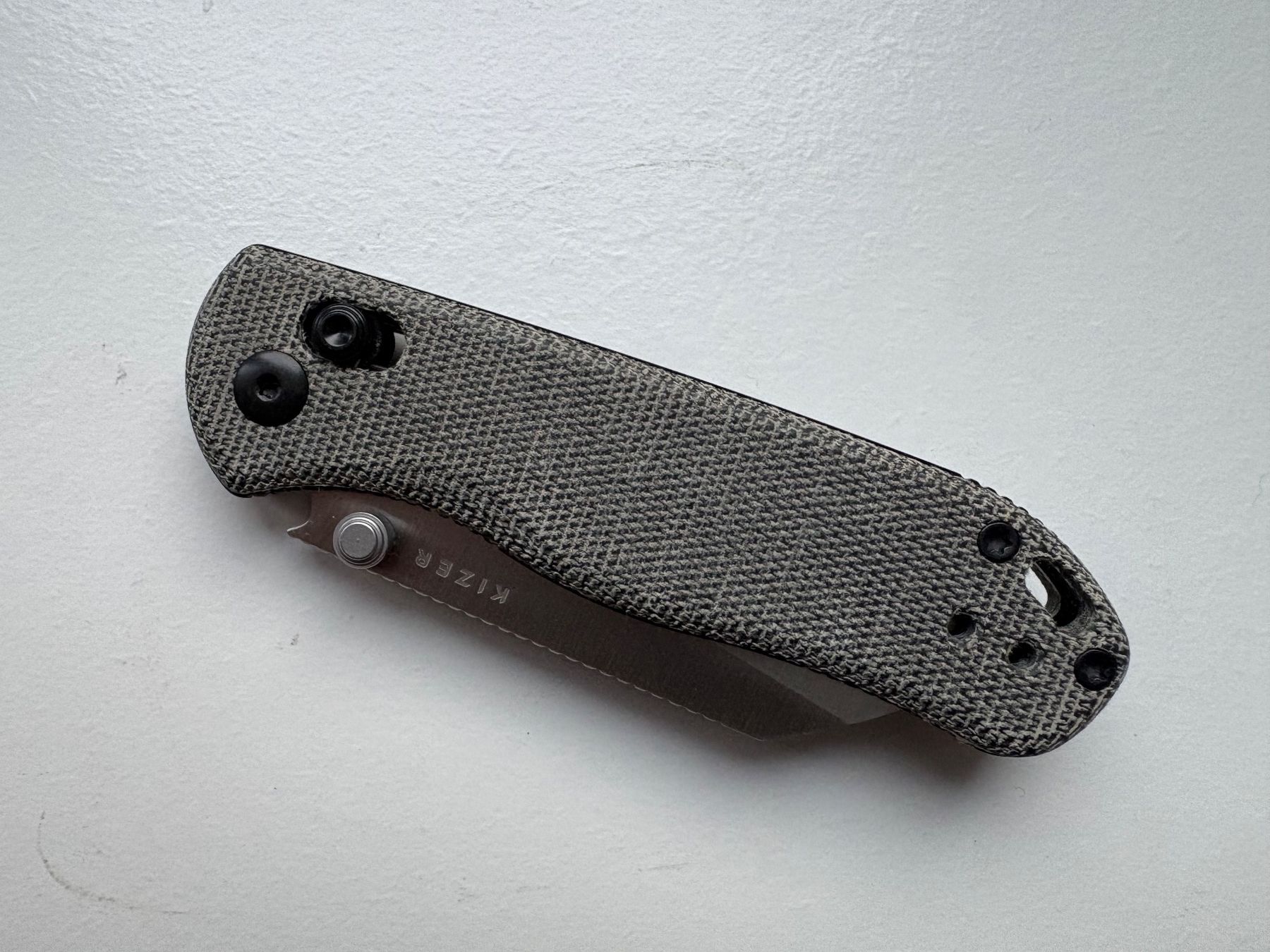 Couteaux de poche: Kizer Drop Bear 2 Black Micarta Sheepsfoot EDC – Neuf (Voir description) à Kreuzlingen par ROMANR1 3