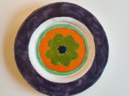 Wunderschöne Keramikplatte Rabiusa Herrliberg, 31 cm