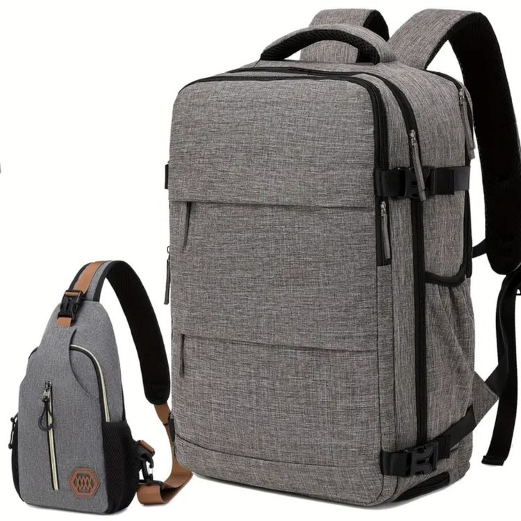 Rucksack Mit Karomuster - Leichter Tagesrucksack 340g Für Pendler & Reisen