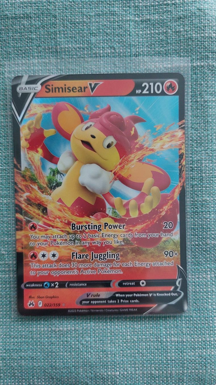Pokémon Carte collezionabili: Simisear V Crown Zenith – Nuovo (secondo la descrizione) da Bellinzona venduto da Pagur
