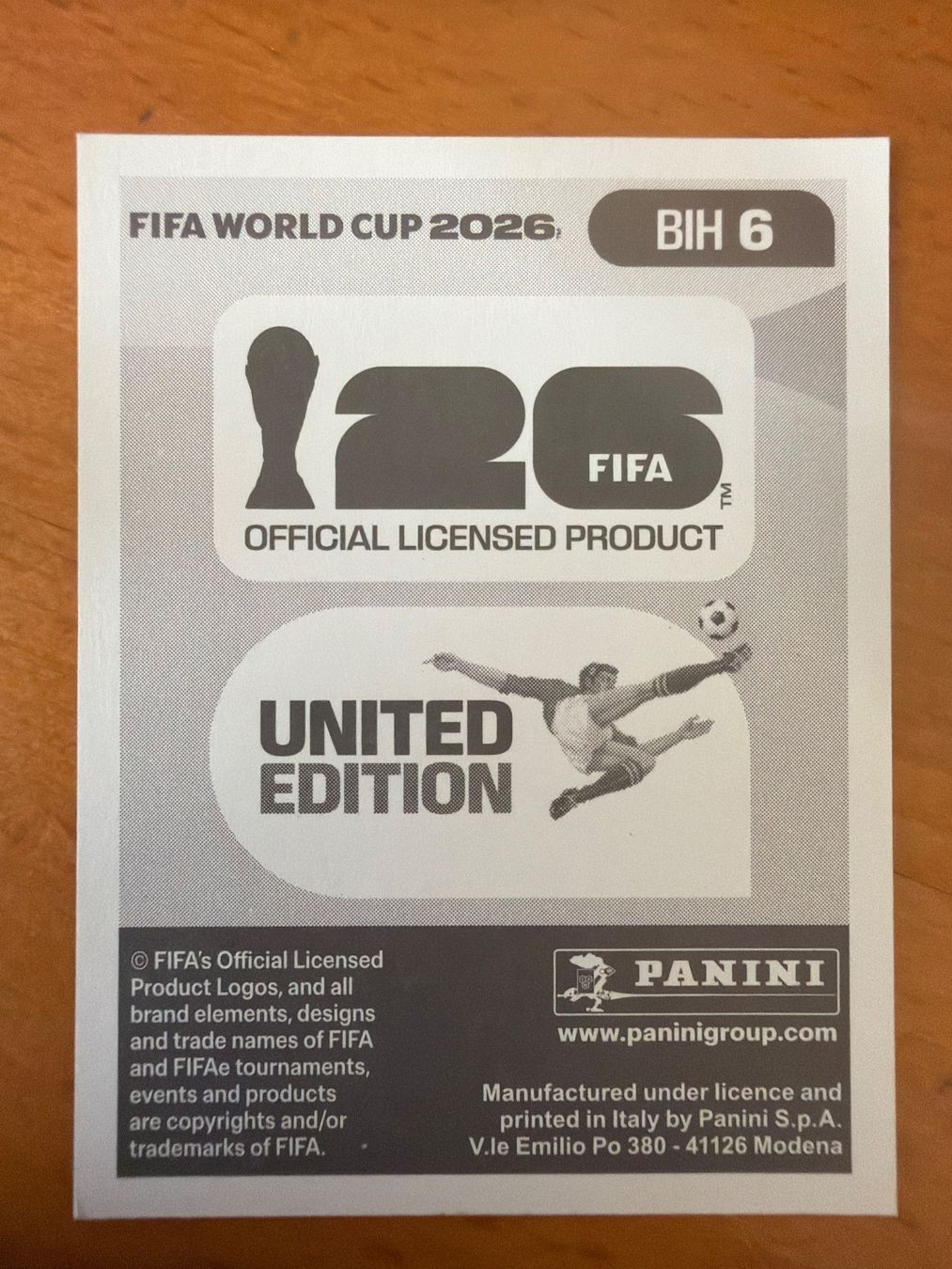 Panini Sammelbilder & Trading cards: Panini BIH6 – Neu (gemäss Beschreibung) aus Susten von Rechnun 1