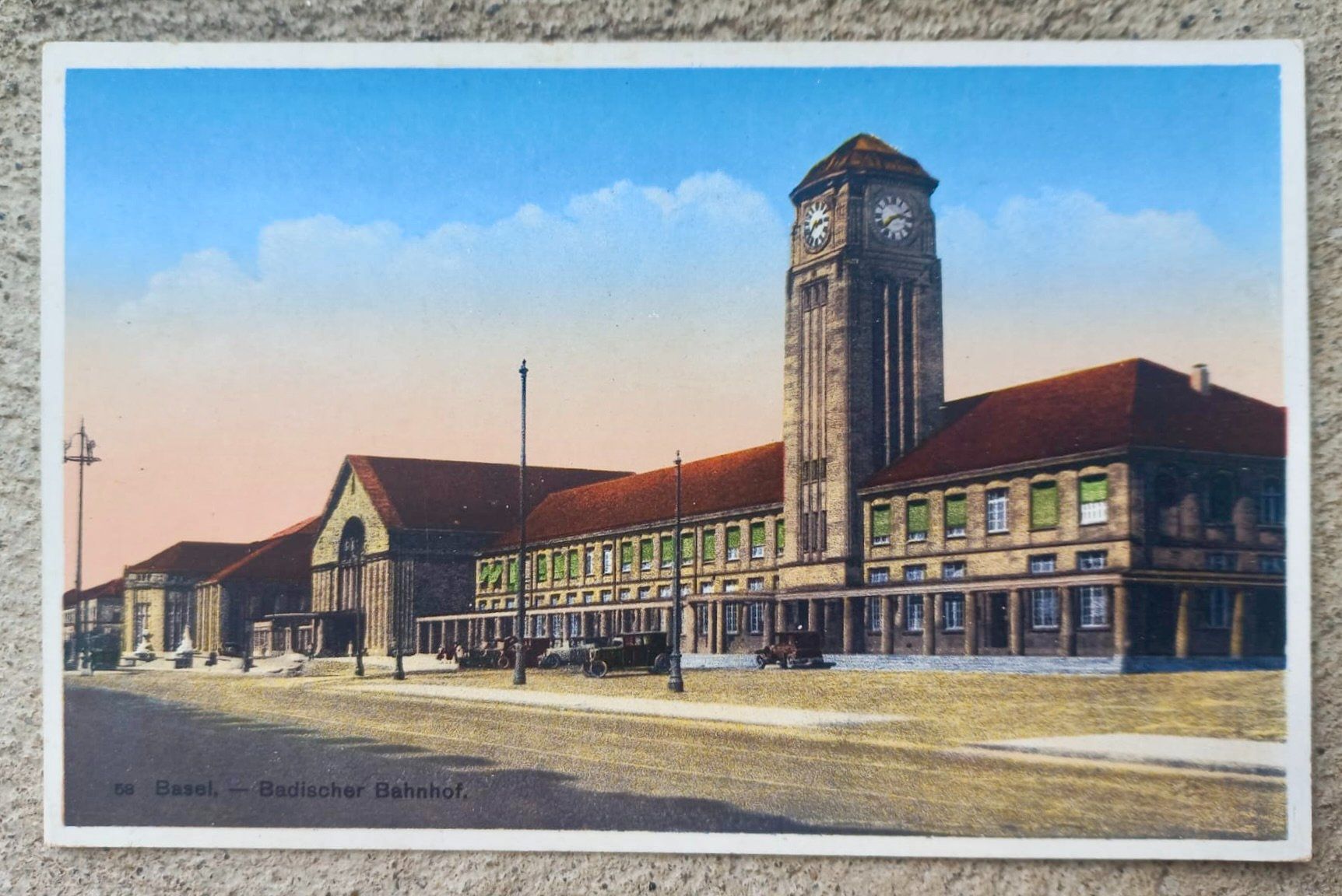 Cartoline postali: AK Basel Badischer Bahnhof – Usato da Burgdorf venduto da glasrabe01