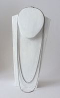Edelstahlkette 70cm legiert silbern
