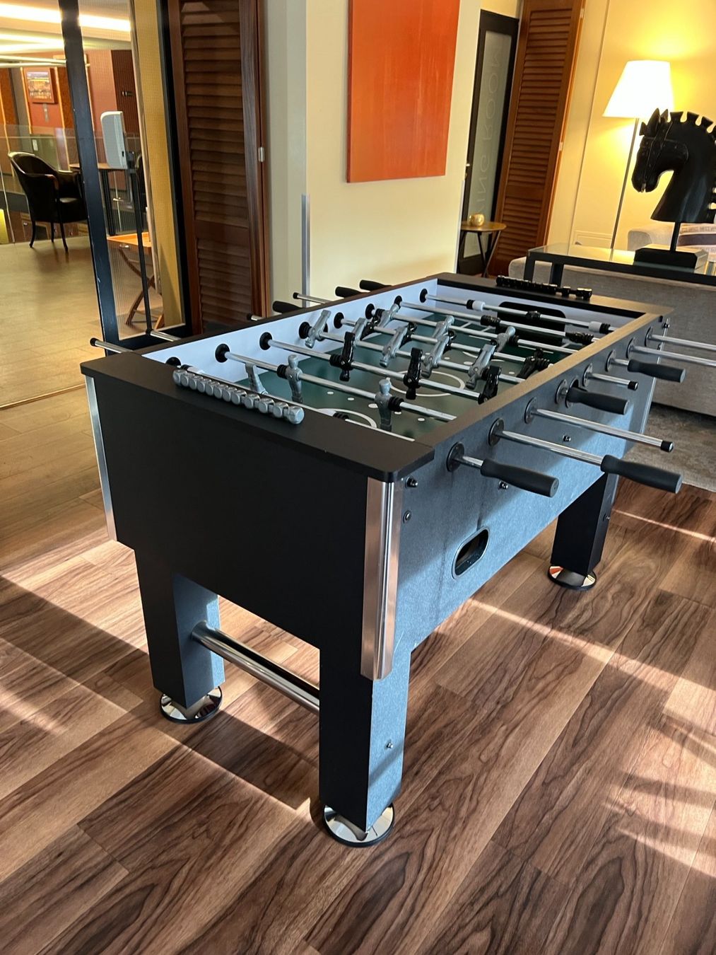 Spiele: TUNIRO - Kickertisch PRO Schwarz  / Tischkicker – Gebraucht aus Zürich von susanna09 3