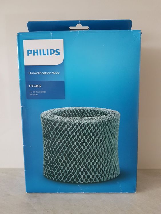 Philips FY2402/30 Filtre Gris D'Origine Pour Humidificateur HU4816 - Double Durée De Vie Anti-Bactéries