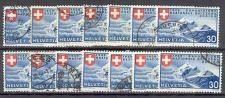 1939 Landi Nr.227 14 Stück gest.