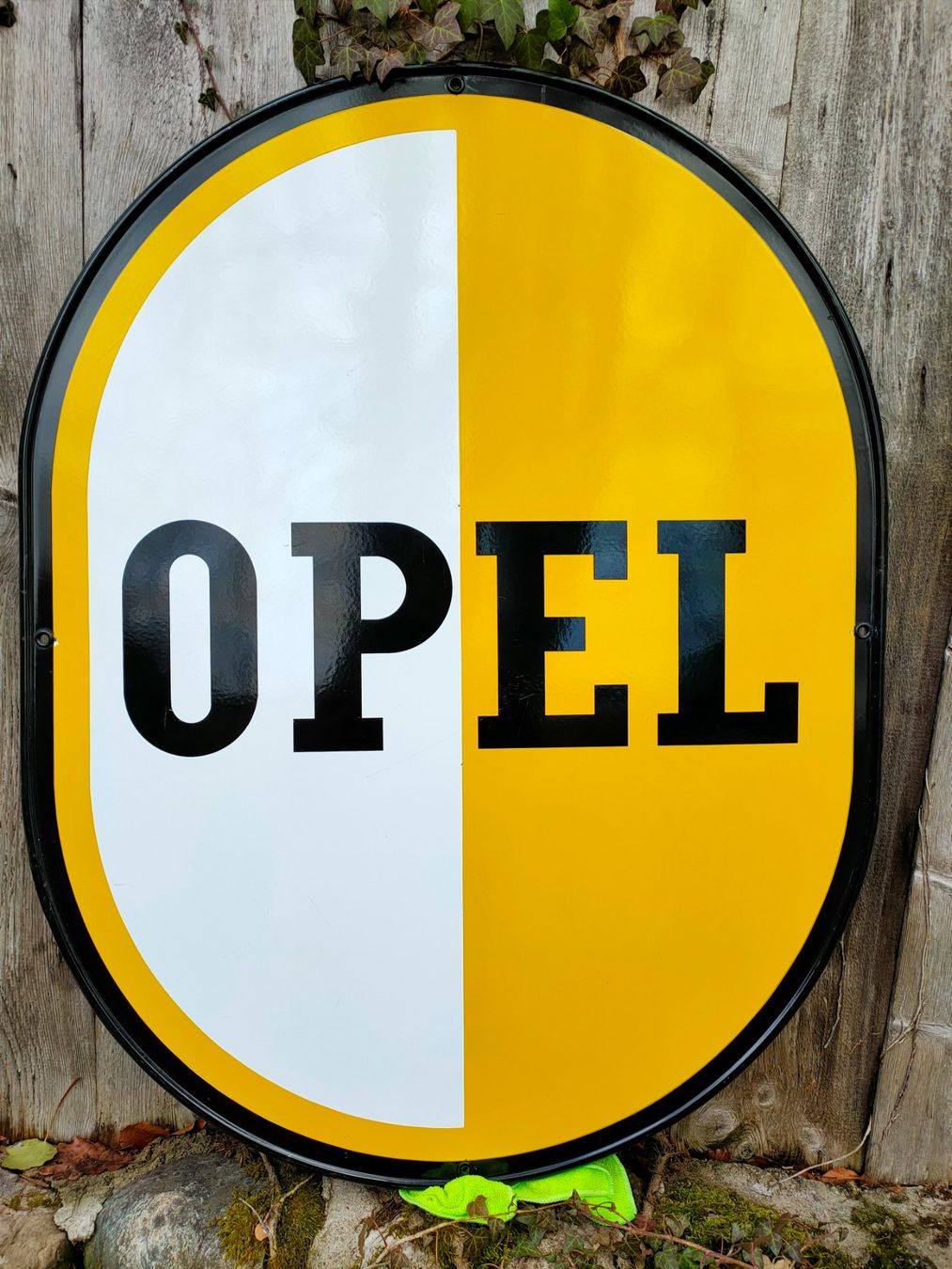 Ecriteaux: Plaque émaillée opel – D'occasion à Bretonnières par Minigab