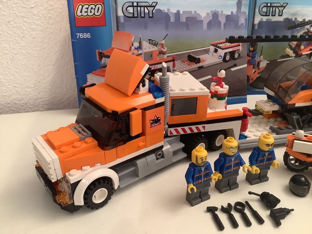 Lego Giocattoli: Lego City Helikoptertransporter 7686 von 2009 – Usato da Willisau venduto da Keks5 2