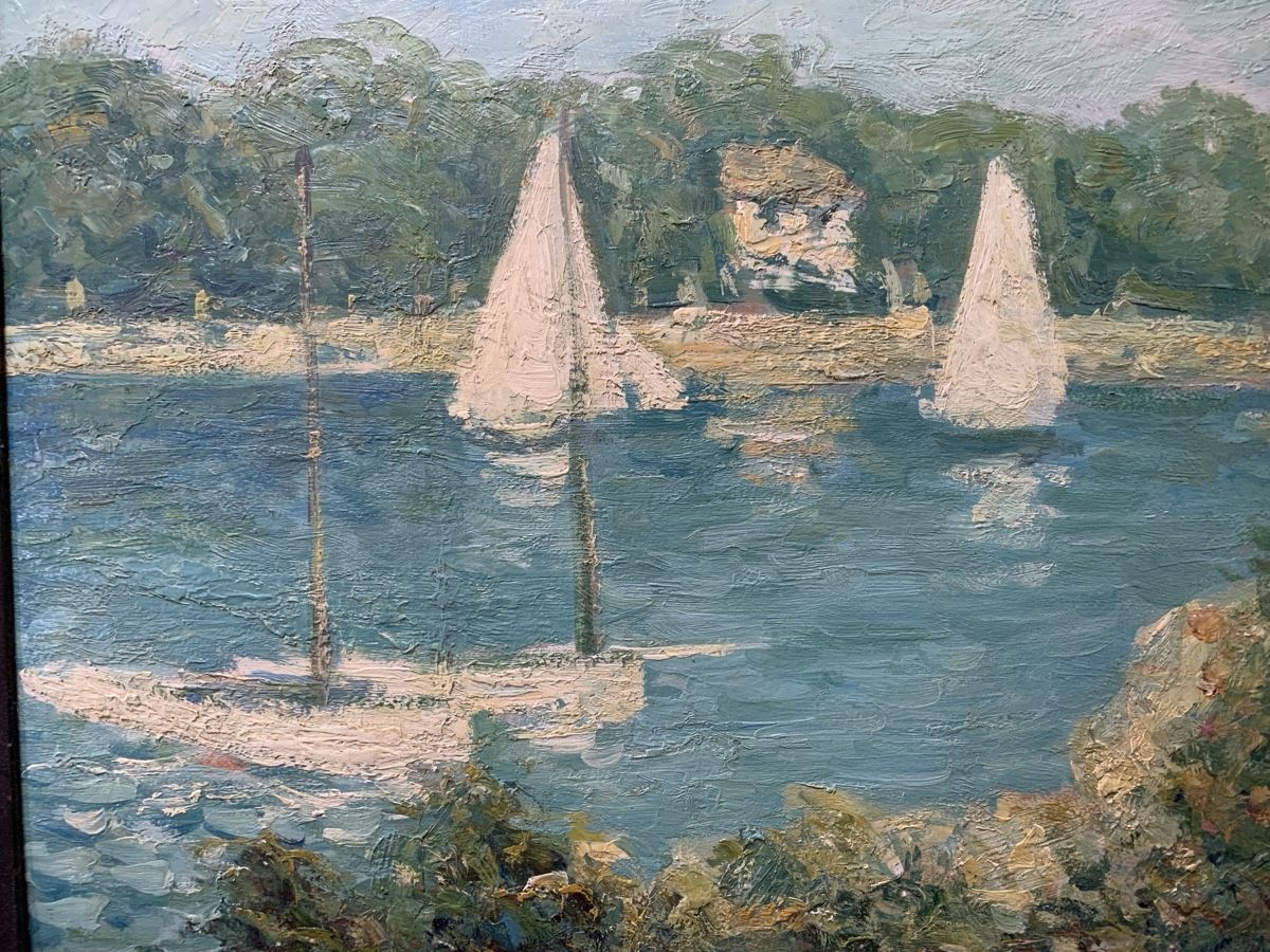 Dipinti: Nach Claude Monet Seine b. Argenteuil – Usato da Wolfhalden venduto da SecondAntique 1
