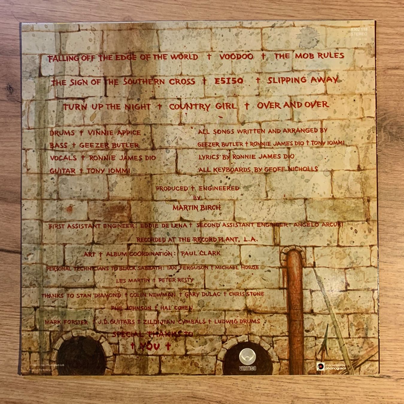 Vinyles: BLACK SABBATH - MOB RULES...LP OG EU 1981...EX/EX – D'occasion à Gals par Diskopat 1