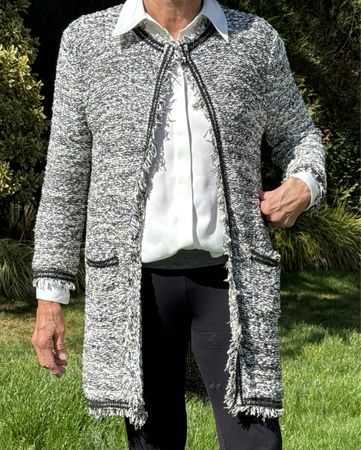 Veste 3/4 chinée 40