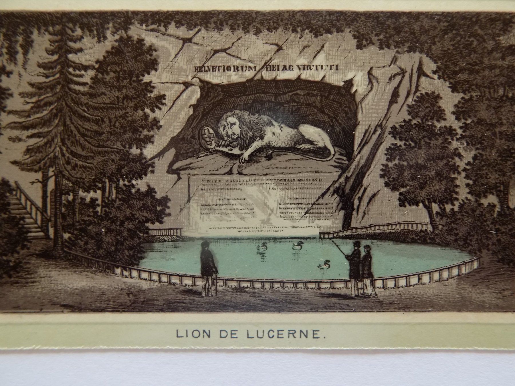 Stiche: Löwendenkmal in Luzern – Gebraucht aus Risch von Antikfee 2