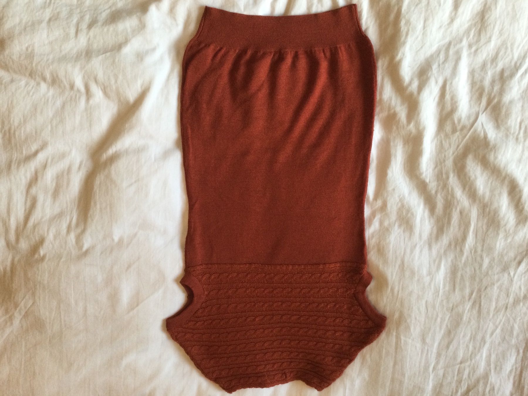Mango Maglioni & Felpe: Langes kurzarm Pullover rostfarbig – Usato da Zürich venduto da Janakpur 6
