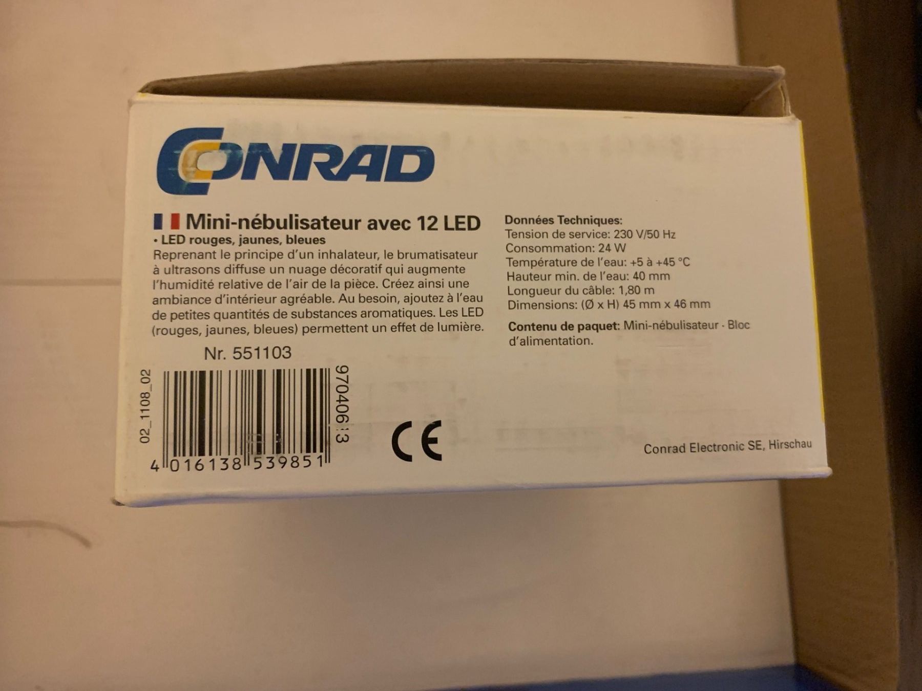Umidificatori d'aria: Mini-Nebler 12 LEDs Neu.. Cpnrad – Nuovo e nell'imballaggio originale da Emmen venduto da newcar4you 2