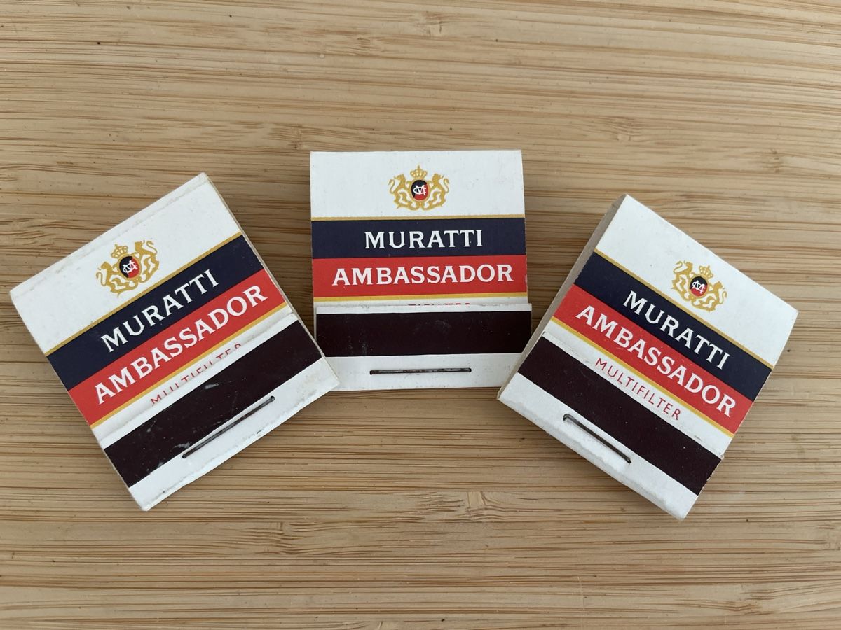 Accendini: Vintage Zündholzbriefchen Muratti – Usato da Lengnau AG venduto da Schmitzli05