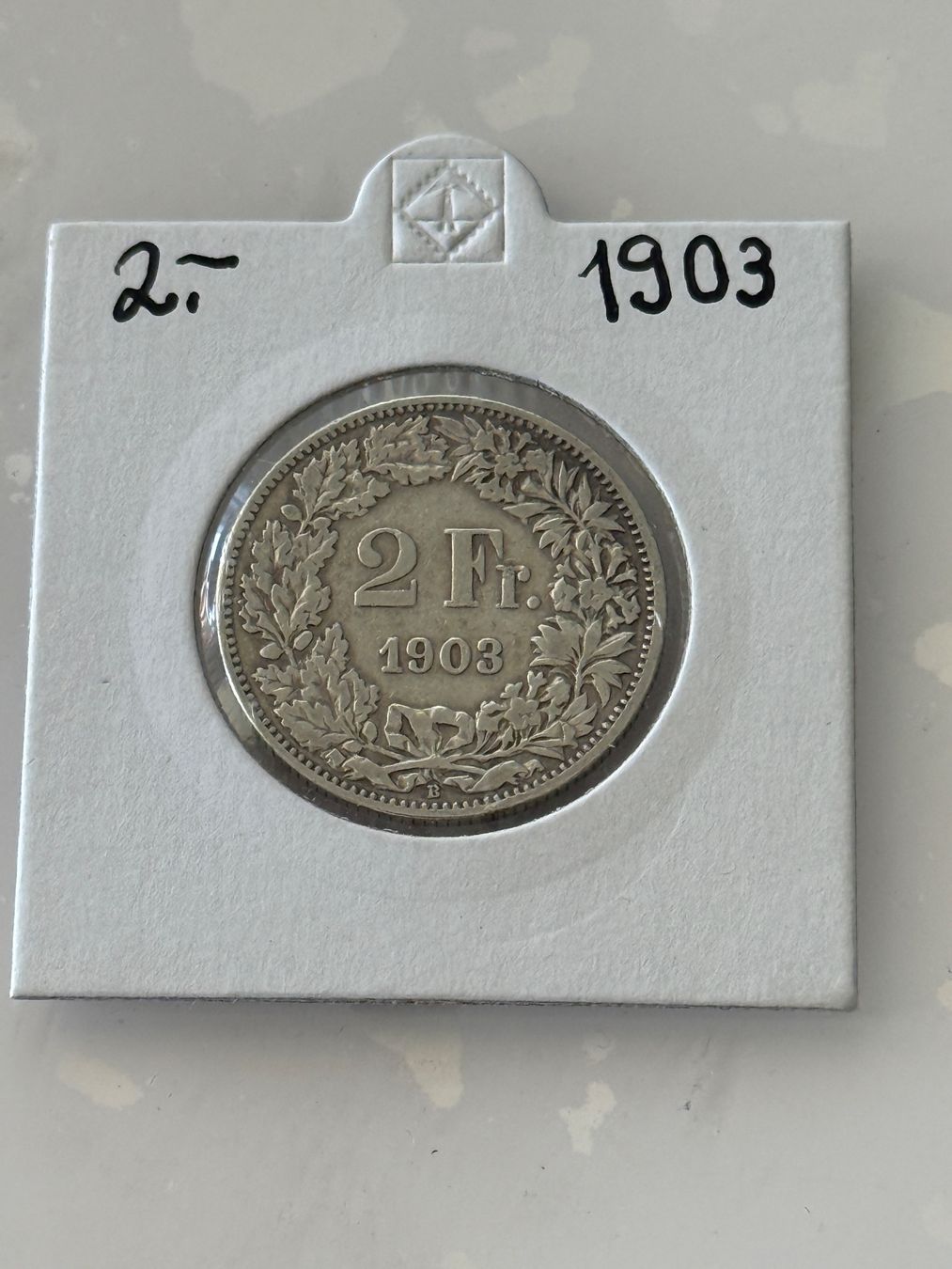 Tutti le monete: 2 Franken 1903  Rar – Usato da Wallisellen venduto da SWISS_SILVER1