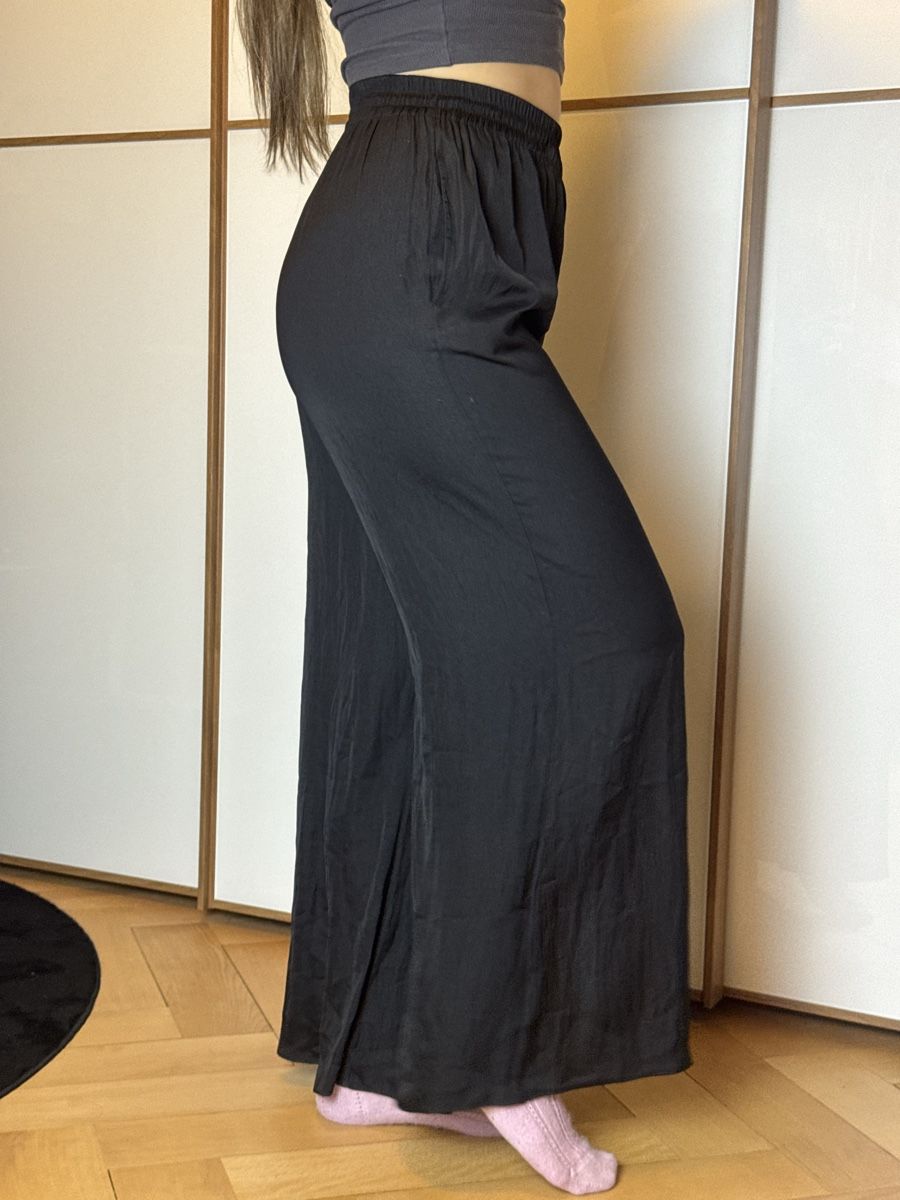 Zara Pantaloni: Zara weite Hose, schwarz  – Usato da Bern venduto da llina257 1