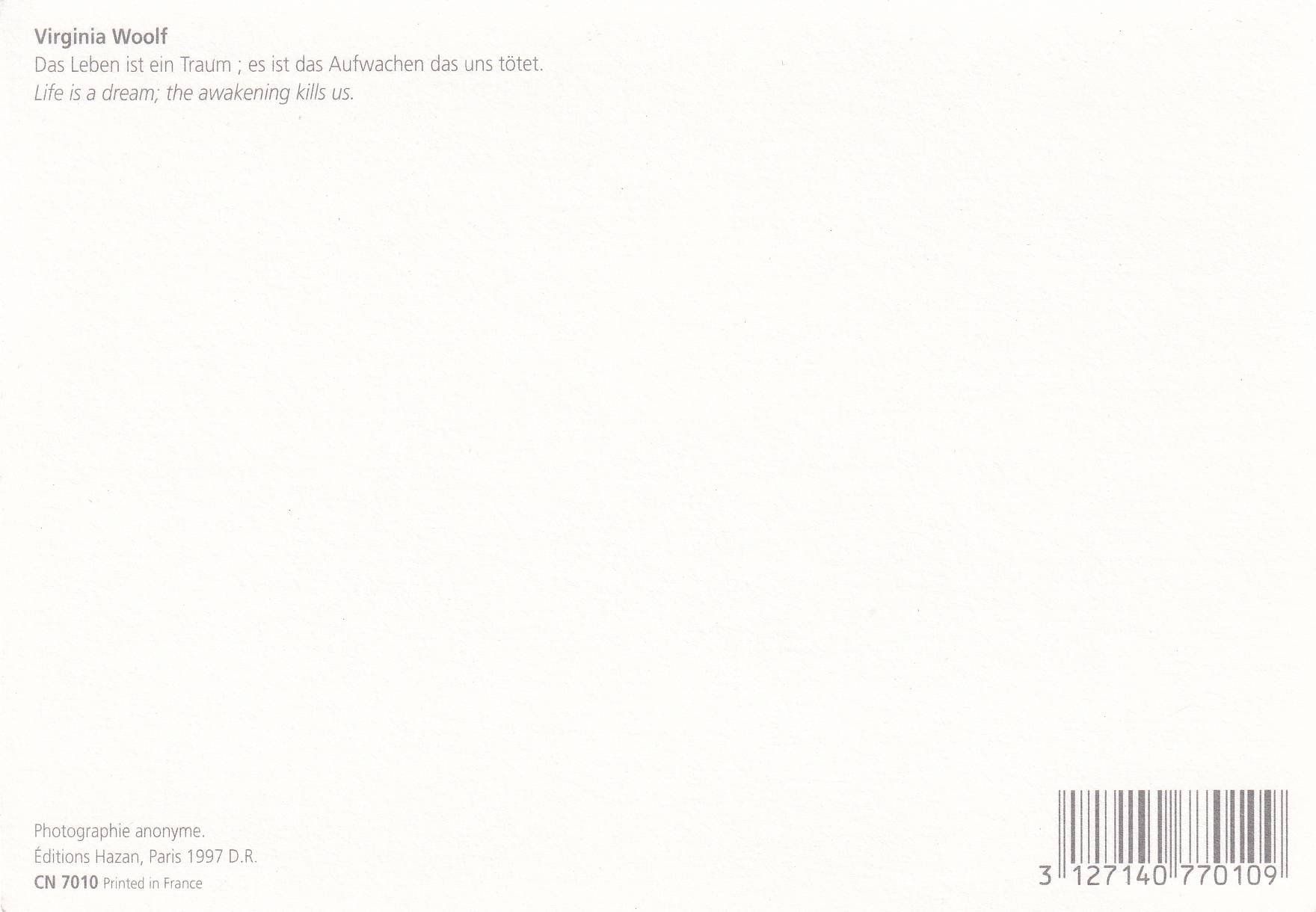 Cartoline postali: Zitat von Virgina Woolf /bm – Usato da Hombrechtikon venduto da Rudolf07 1