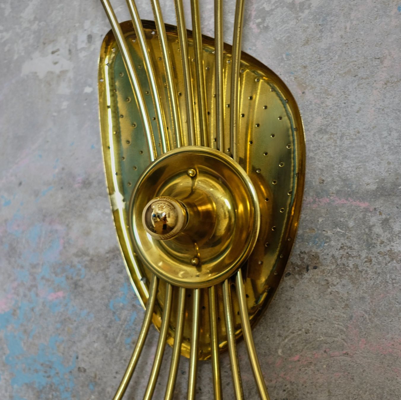 Lampes: Kinowandleuchter 1950er Jahre – D'occasion à Basel par Patts_Lampenfieber 2