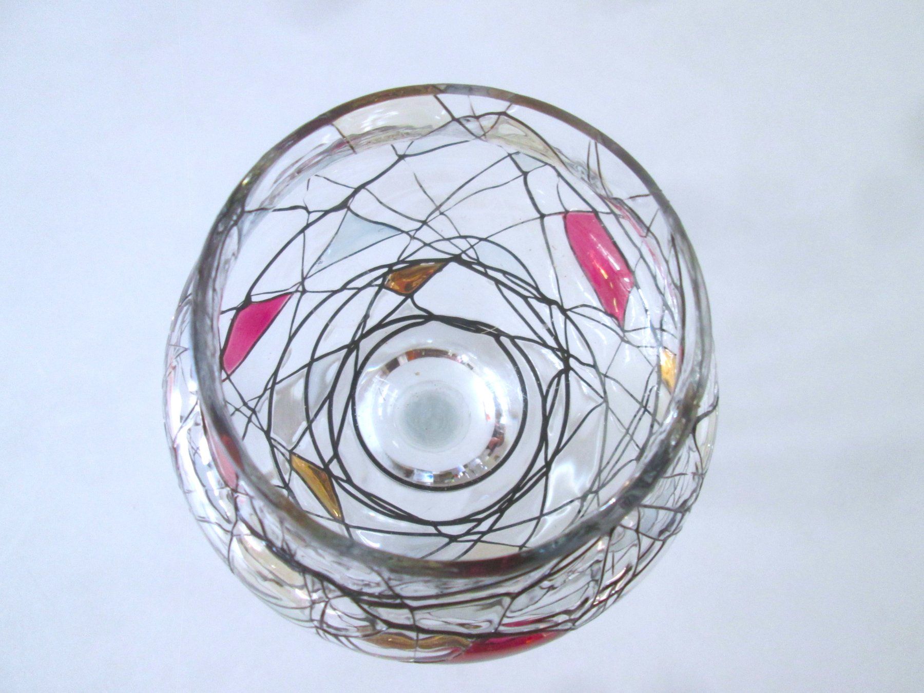 Portacandele: Kerzenhalter aus Glas – Usato da Sementina venduto da babucia 1