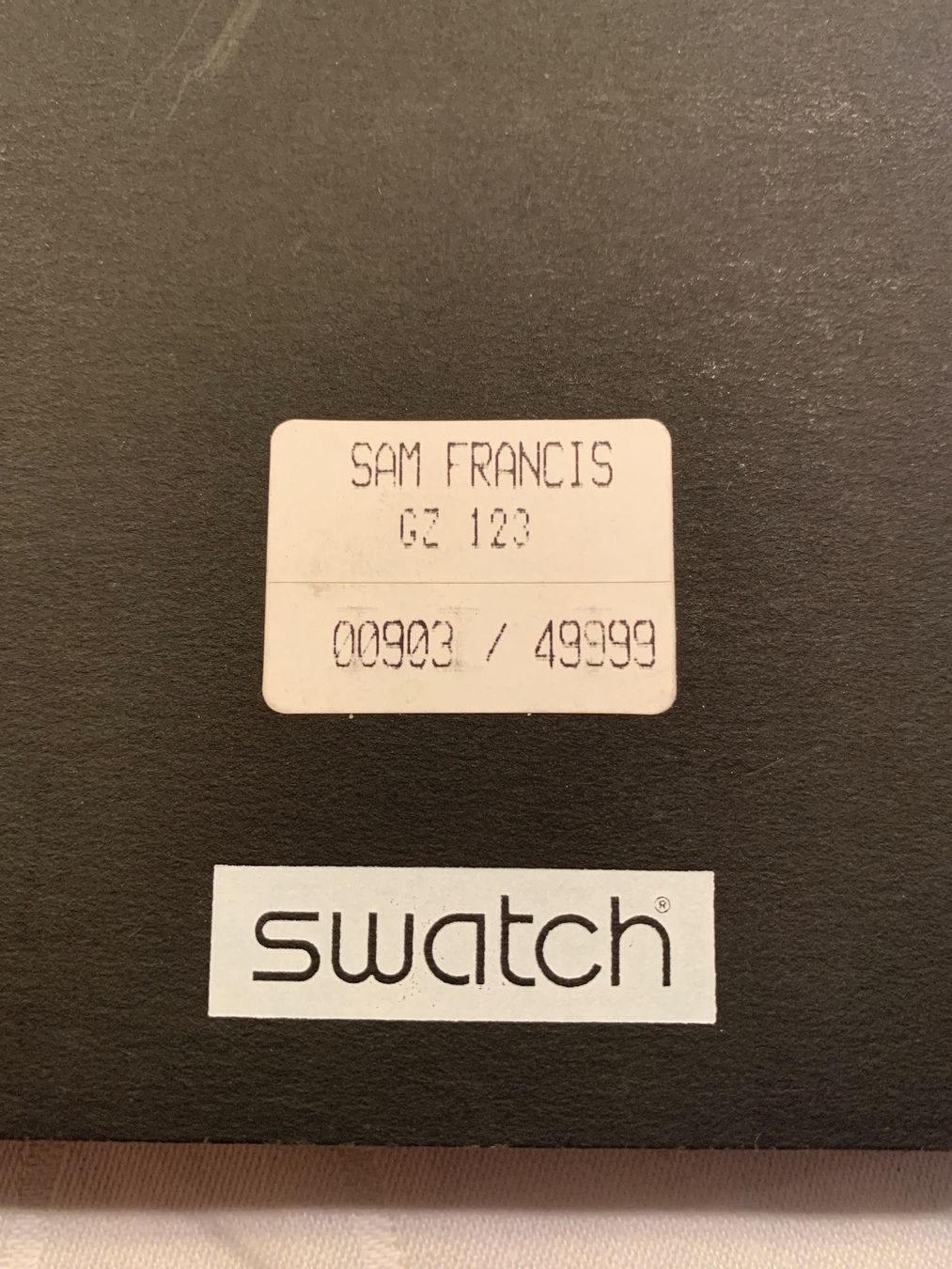 Swatch Orologi: Swatch Sam Francis – Nuovo e nell'imballaggio originale da Bern venduto da DingDong76 3