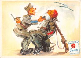 Original -WERBEKARTE für Schweizer Zigaretten RONDE - 1940 